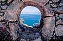 Clifftop fortification - Greece - Ancient photographs