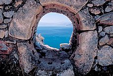 Clifftop fortification - Greece - Ancient photographs