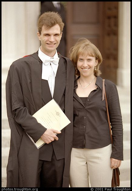 Richard Hayward and Helen Tighe - Senate House, Cambridge - Graduation 2001