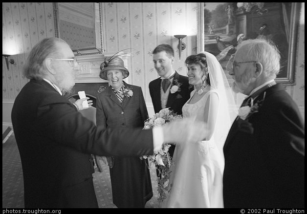 Mr Winpenny (photographer) with the Bradley family - Hazlewood Castle, Yorkshire - Helen and Jeremy's Wedding