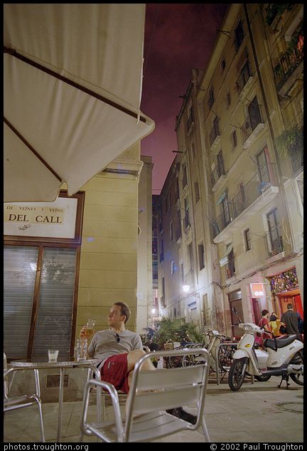 Carrer de Marcel Rive - Barcelona - Europe with Ian 2002