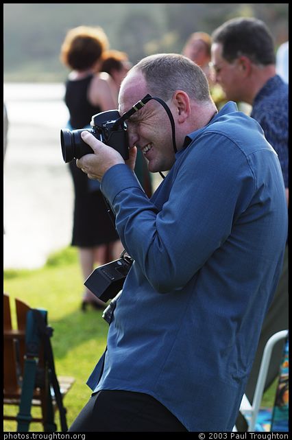 Our official photographer and good buddy, Fletcher Pilditch - Clare and David's Wedding