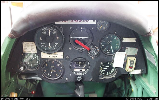 Tiger Moth cockpit - Masterton, Wairarapa - Nanny's 80th Birthday
