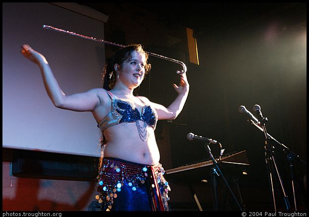 Modern Egyptian Belly Dancing by Emma Chapman - Eclectic Cabaret at Cafe Afrika, April 2004