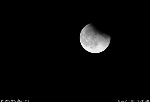 Tail end of lunar eclipse on 4 May 2004 - Cambridge