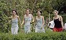 The bridesmaids running, because they were late! - Teenie and Taro's Wedding