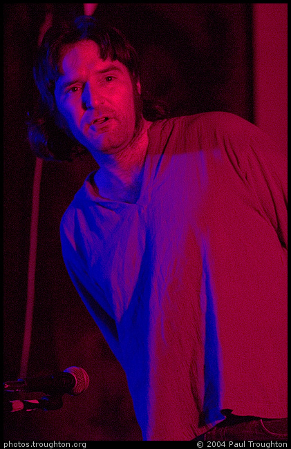 Rychard Carrington, poet - Eclectic Cabaret at Cafe Afrika, December 2004