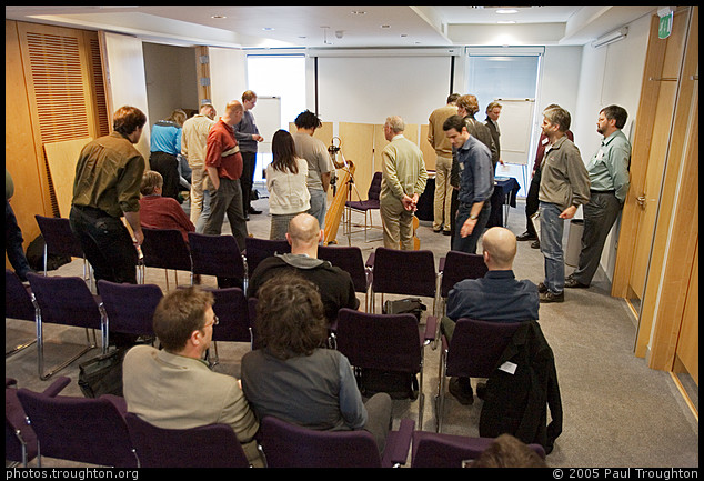If you ask audio engineers to walk around during playback, they will. - AES UK Audio Technical Education Day 2005