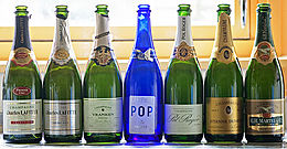 The six champagnes we tasted - Tasting Champagne for our wedding