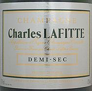 Charles Lafitte Demi-Sec, a delicious champagne, somewhat sweet and extremely fruity - Tasting Champagne for our wedding