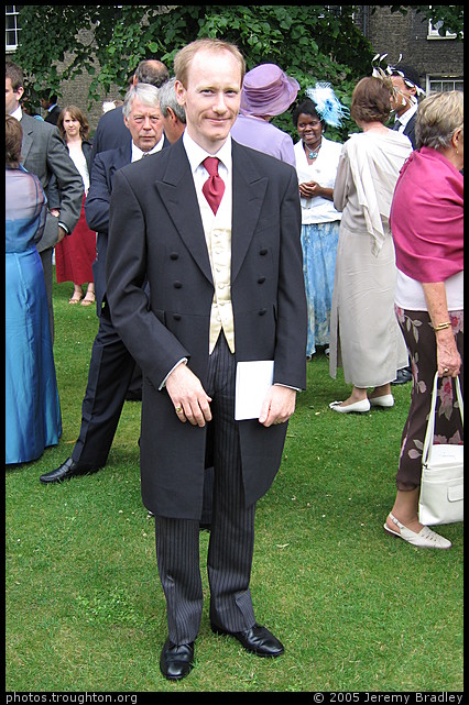 Thomas T-P in his frock coat - After the service
