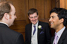 Ian Troughton, Jeremy Bradley and Paul Dias - Before the service