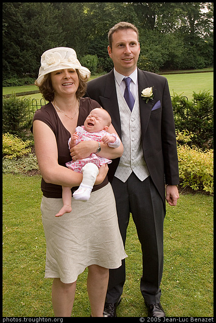 Anna, Eleanor and William Sumner - After the service