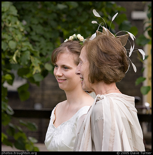 Sophie and Rowena - After the service