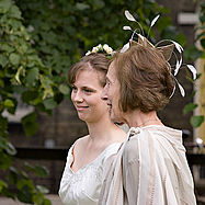 Sophie and Rowena - After the service
