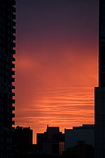 Melbourne sunset, January 2006