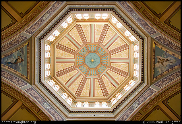 Cupola ceiling - Royal Exhibition Building open day, October 2006