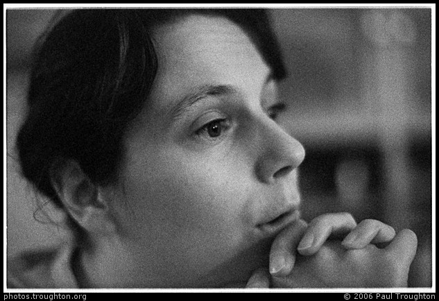 Sophie looking pensive - Melbourne lab tests, November 2006