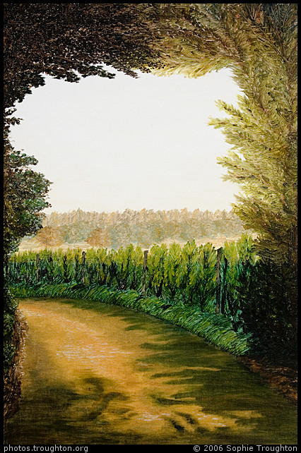Blagrave Lane At Sunset (2006) - Sophie's paintings