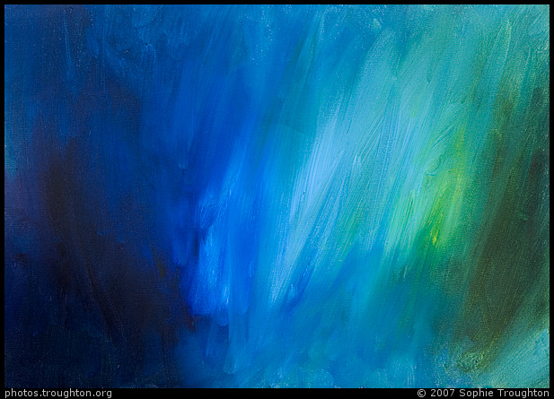 Blue and green - Sophie's paintings