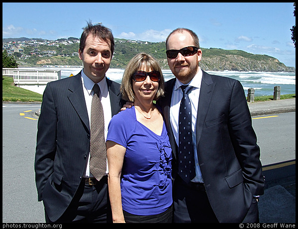 Paul, Joyce, and Ian - Titahi Bay - Howard's Funeral