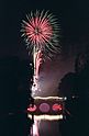 Fireworks over Clare Bridge - Clare May Ball 1998